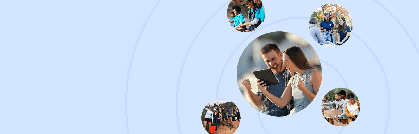 Group of friends having fun